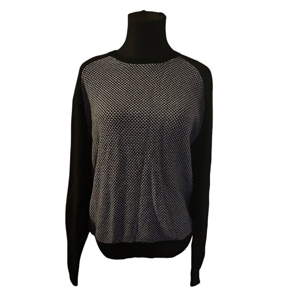 Roebuck & Co. black and white size M sweater - Picture 1 of 7